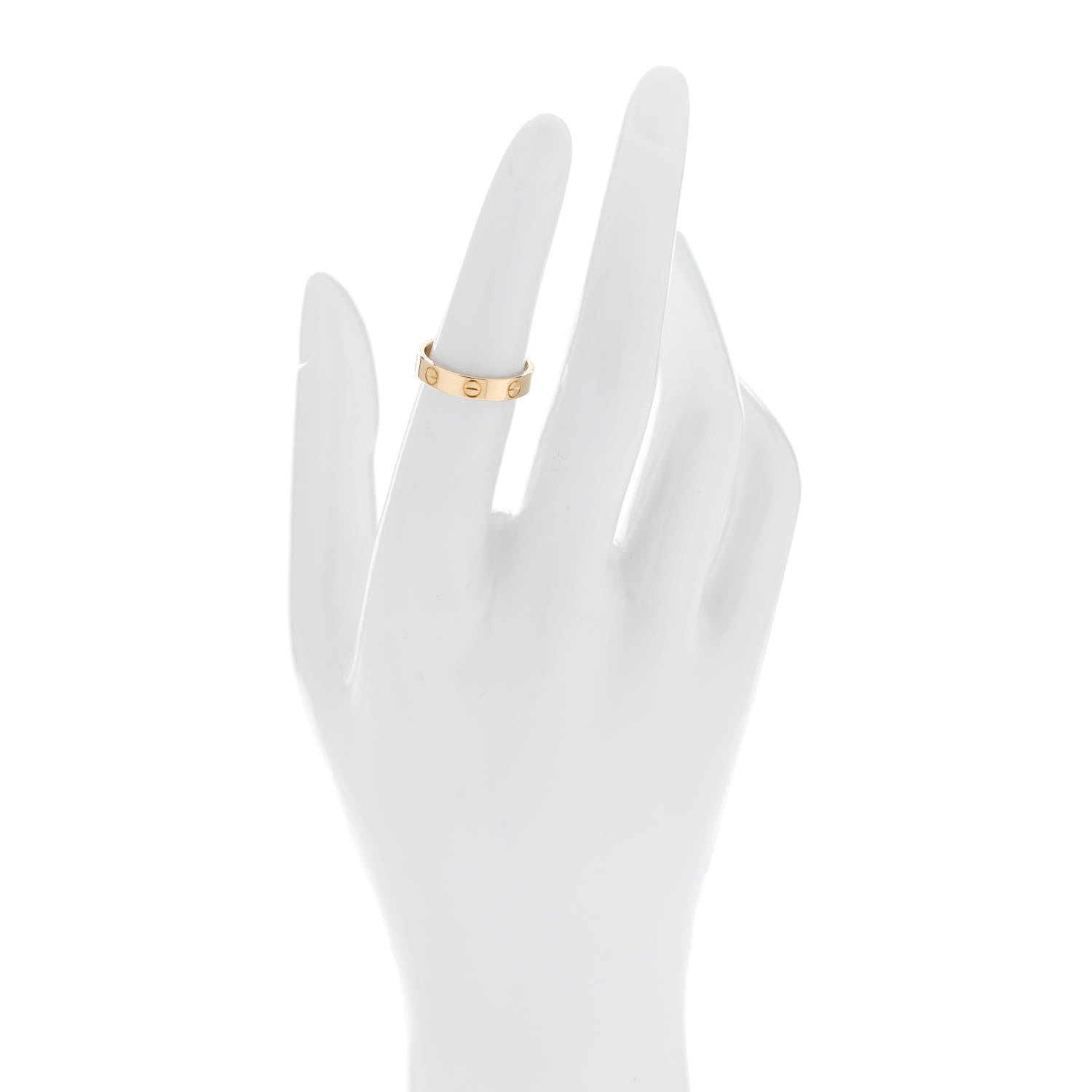 18K Yellow Gold 3.5mm LOVE Wedding Band Ring 51 5.75