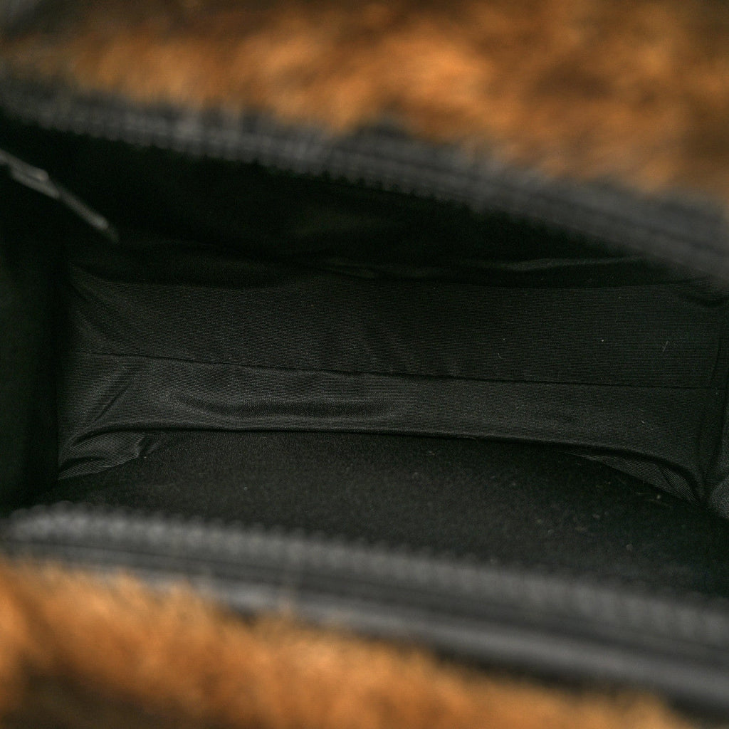 Faux Fur The Teddy Bear Tote Bag Ebony