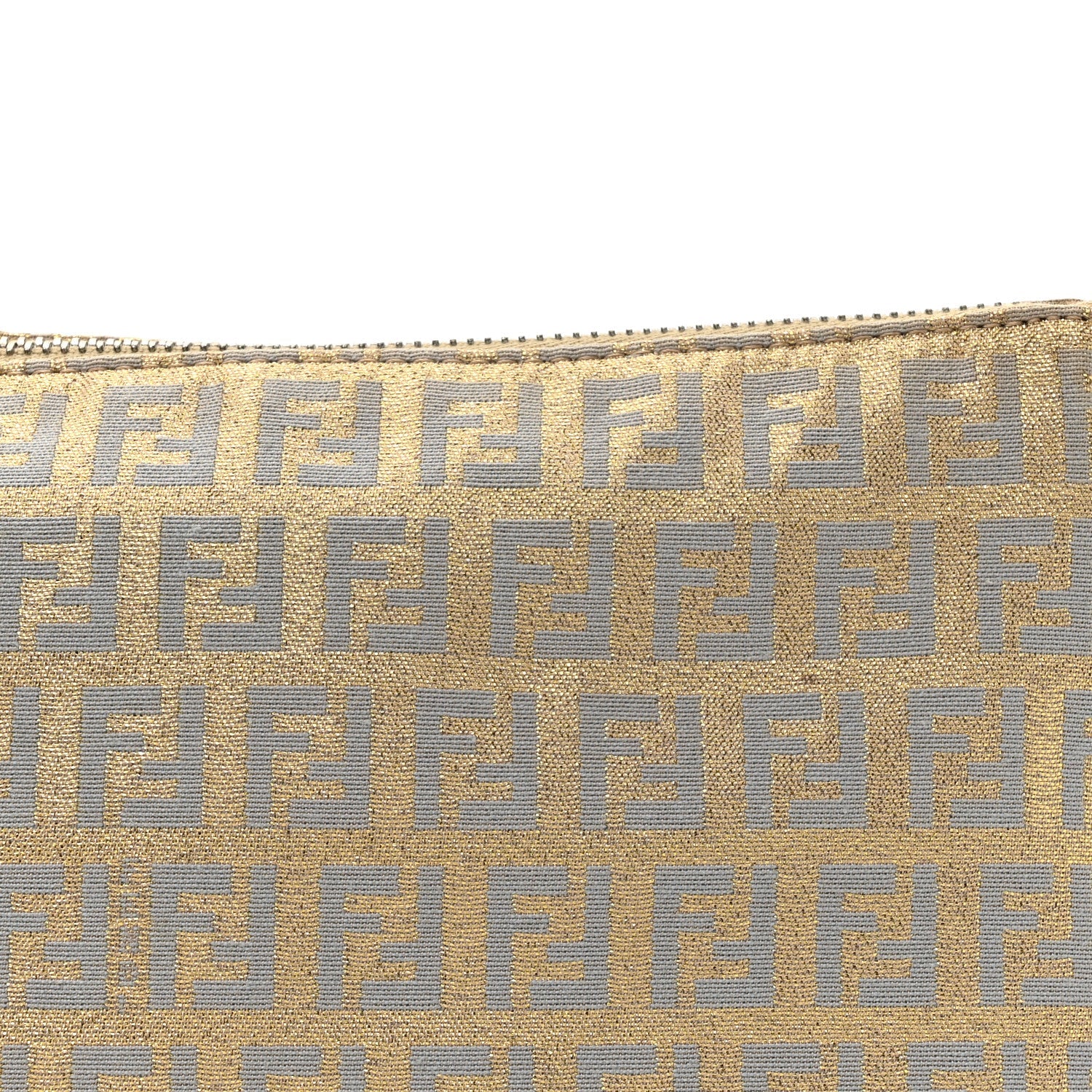 Metallic Jacquard Zucchino Pochette Oro Sabbia