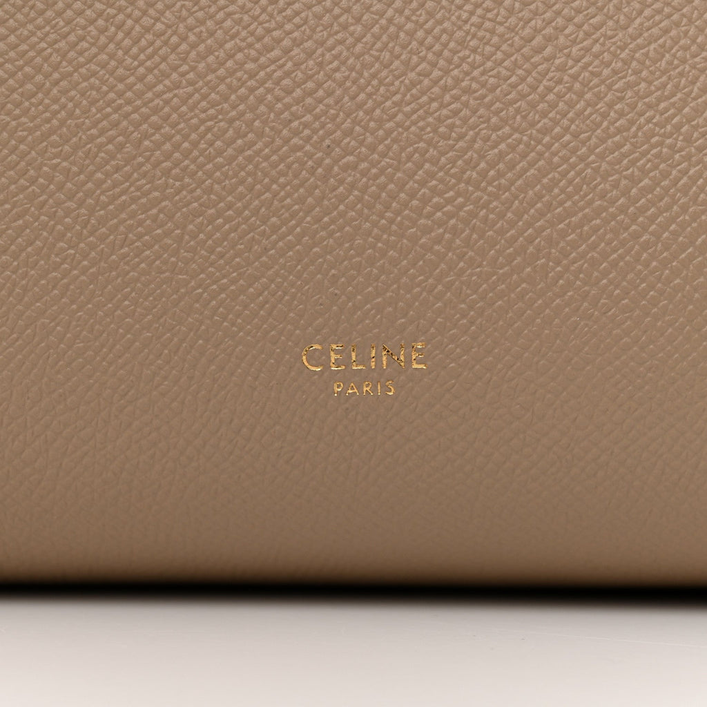 Grained Calfskin Micro Belt Bag Light Taupe