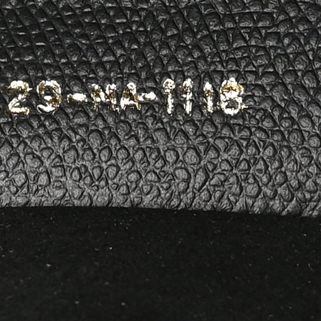 Grained Calfskin Saddle Bag Black