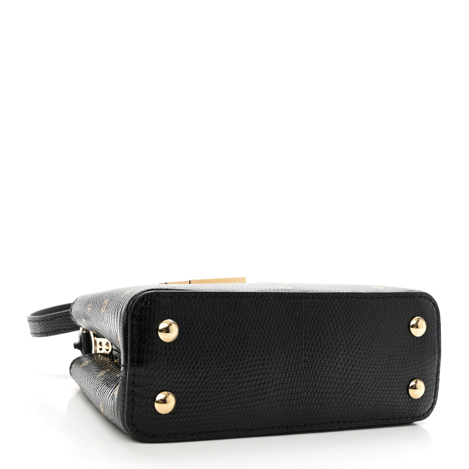 Lizard Capucines Mini Black