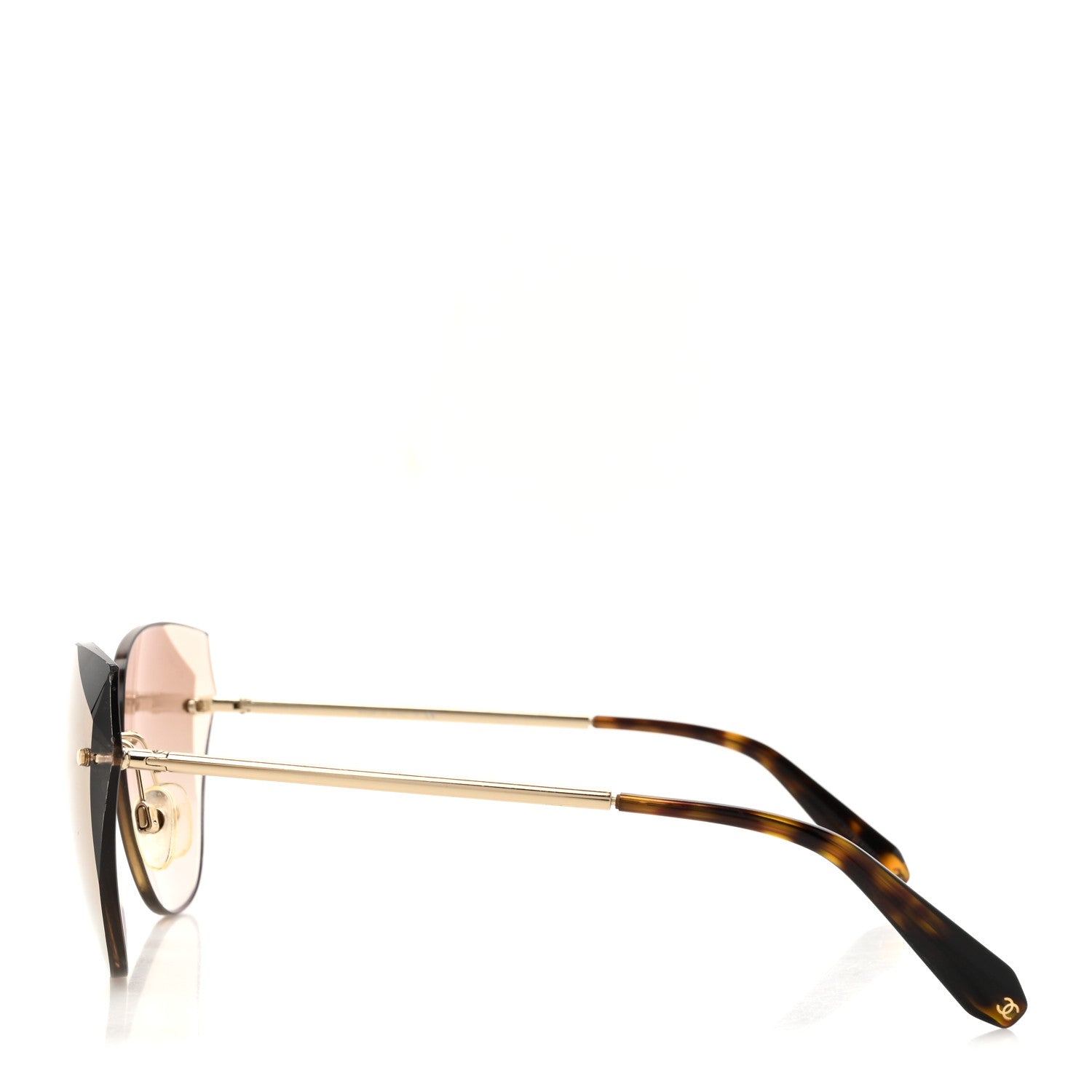 Metal Cat Eye Sunglasses 4237  Gold