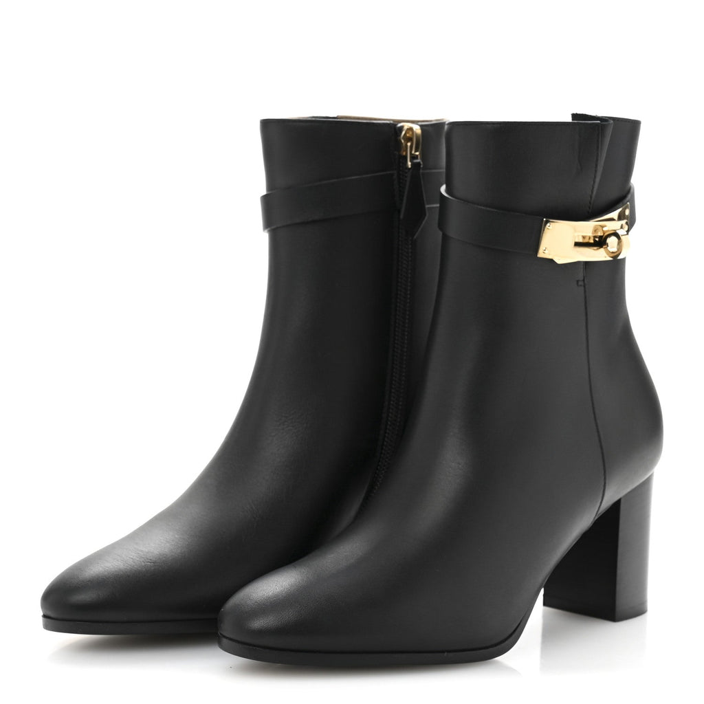Calfskin Saint Germain Ankle Boots 35 Black
