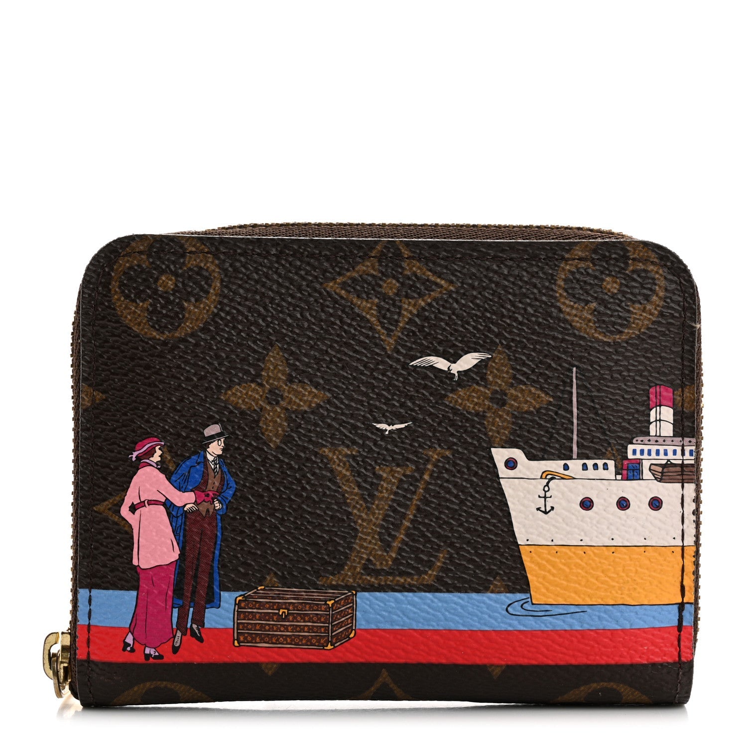 Monogram 2016 Christmas Animation Zippy Coin Purse