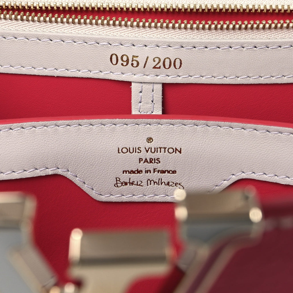 Lambskin Beatriz Milhazes Artycapucines PM White Multicolor