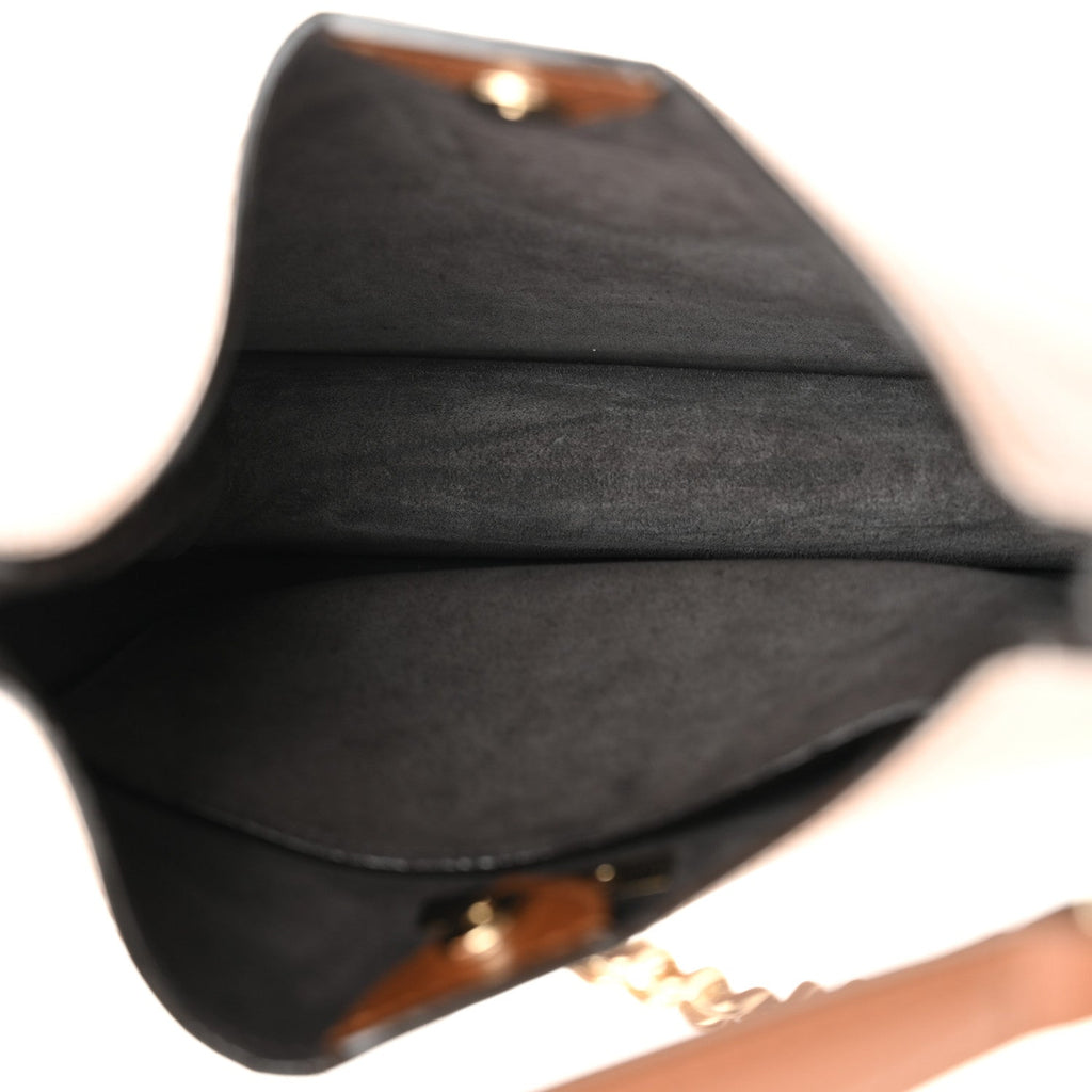 Calfskin Varenne Small Hobo Dark Tan