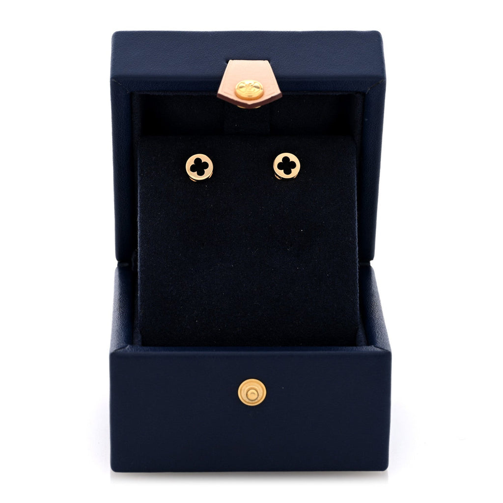 18K Yellow Gold Empreinte Ear Studs Earrings