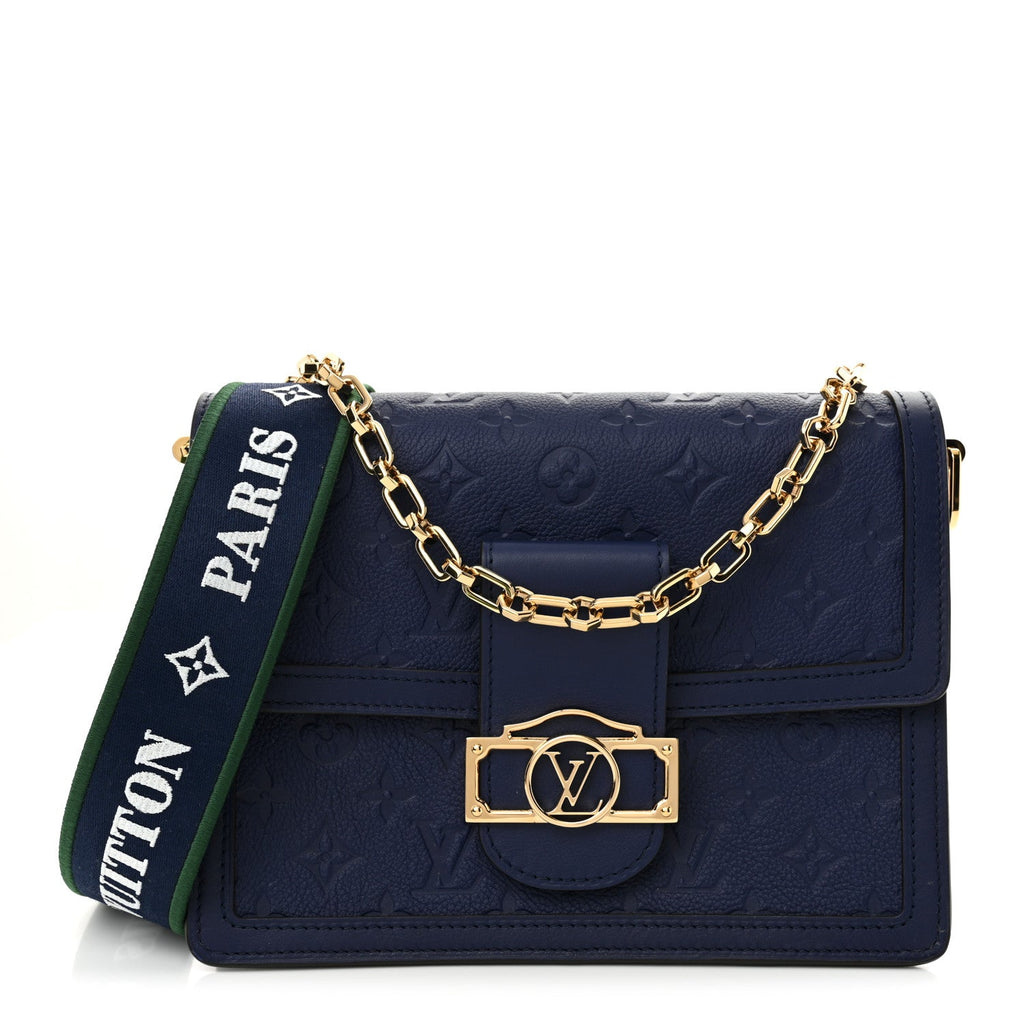 Empreinte Monogram Dauphine MM Blue Myrtle