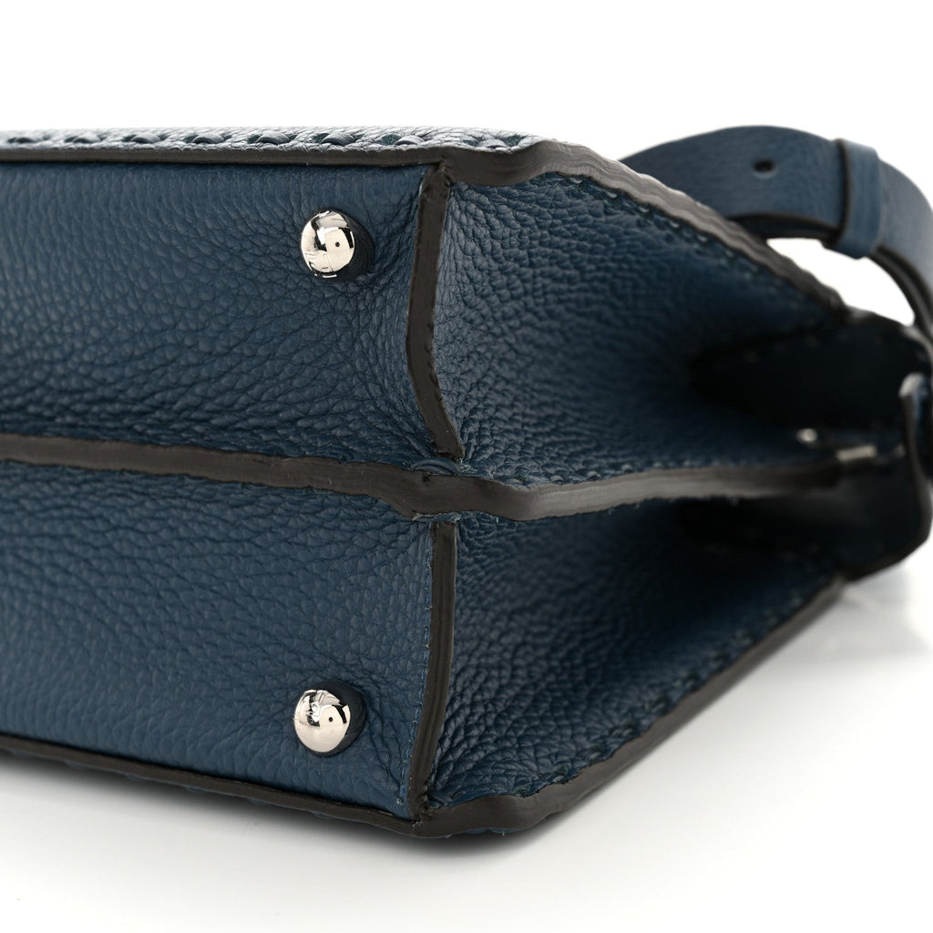 Cuoio Romano Selleria Chamois Small Peekaboo I SEE U Satchel Placca Argento