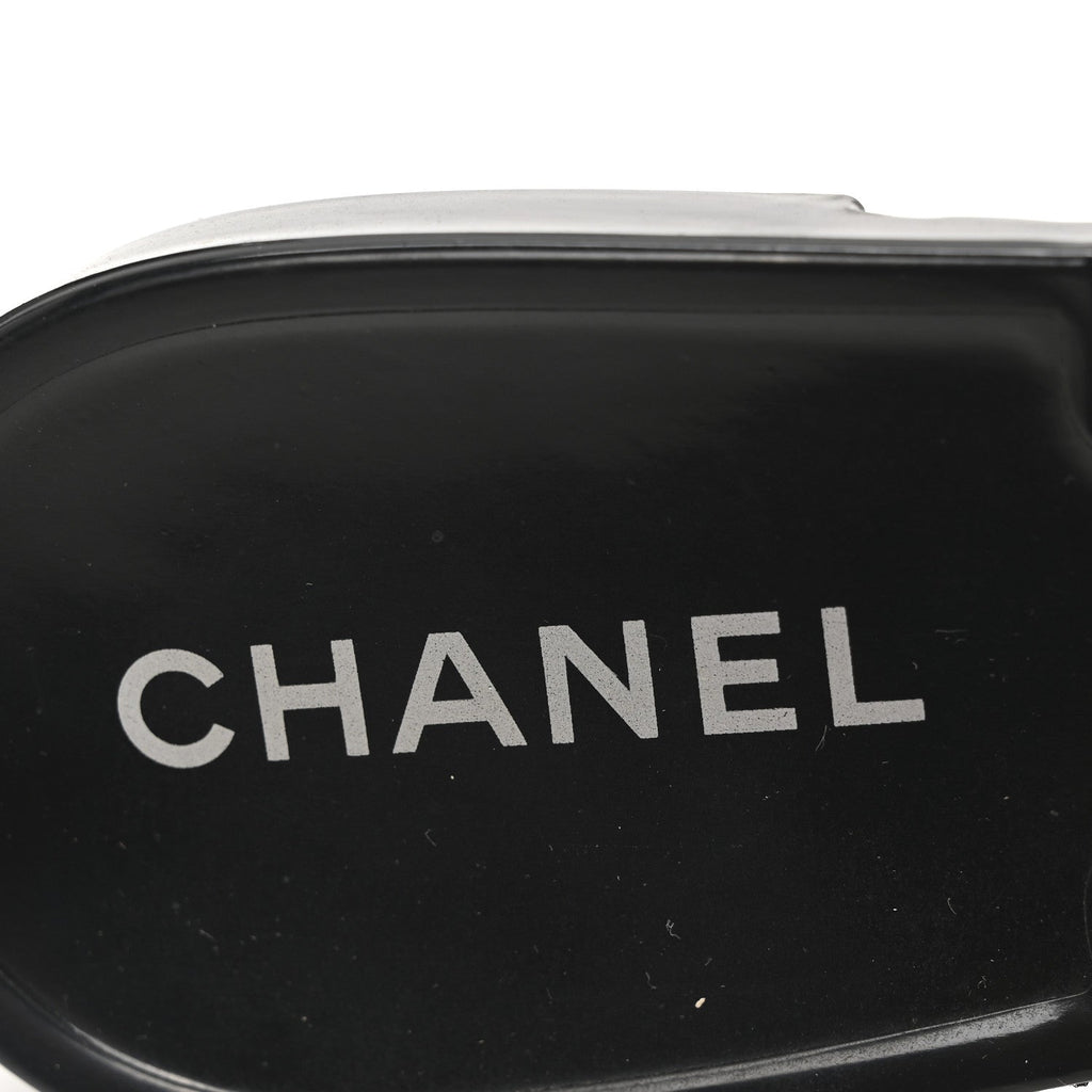 Jelly Camellia Thong Sandals 41 Black Ivory