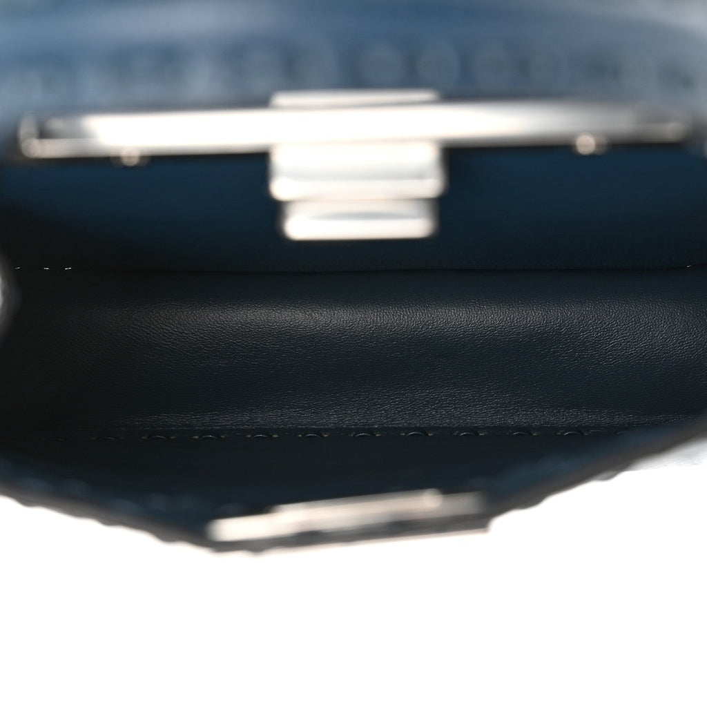 Cuoio Romano Selleria Chamois Small Peekaboo I SEE U Satchel Placca Argento