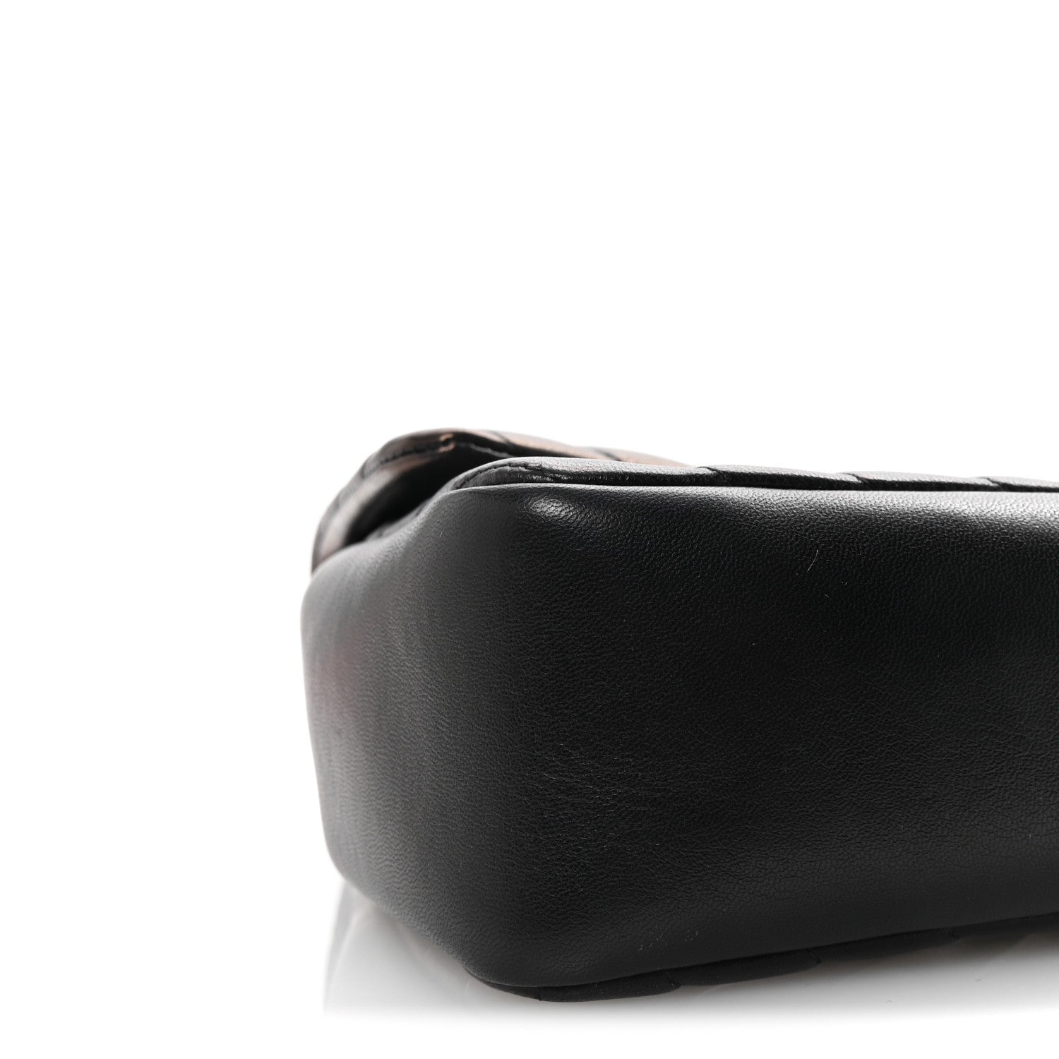 Iridescent Lambskin Surpique Chevron Medium Flap Black