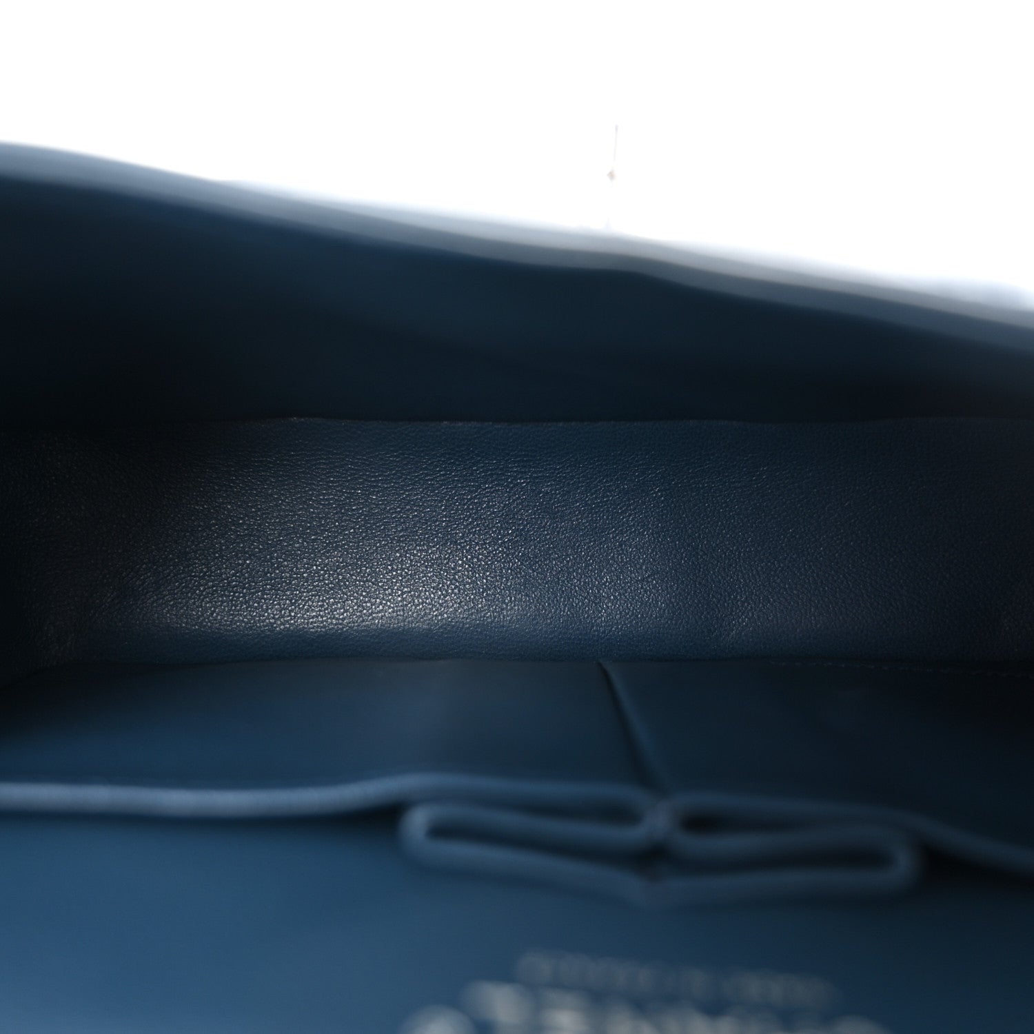 Lambskin Quilted Small Double Flap Navy