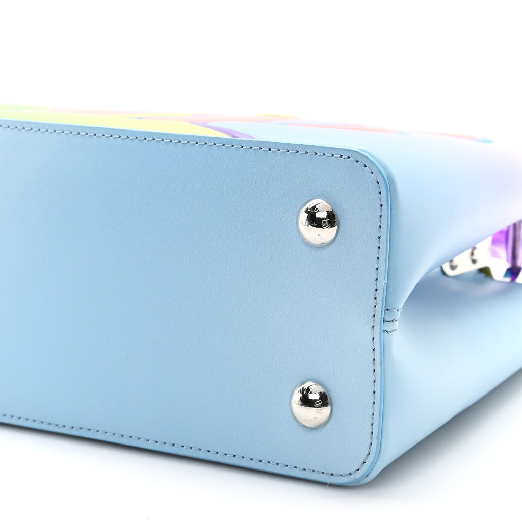 Calfskin Plexiglass ArtyCapucines PM Sam Falls Multicolor