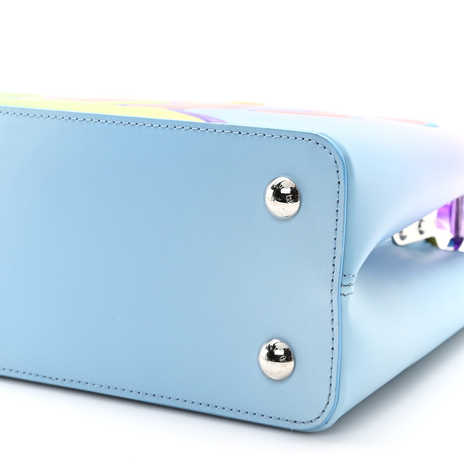 Calfskin Plexiglass ArtyCapucines PM Sam Falls Multicolor