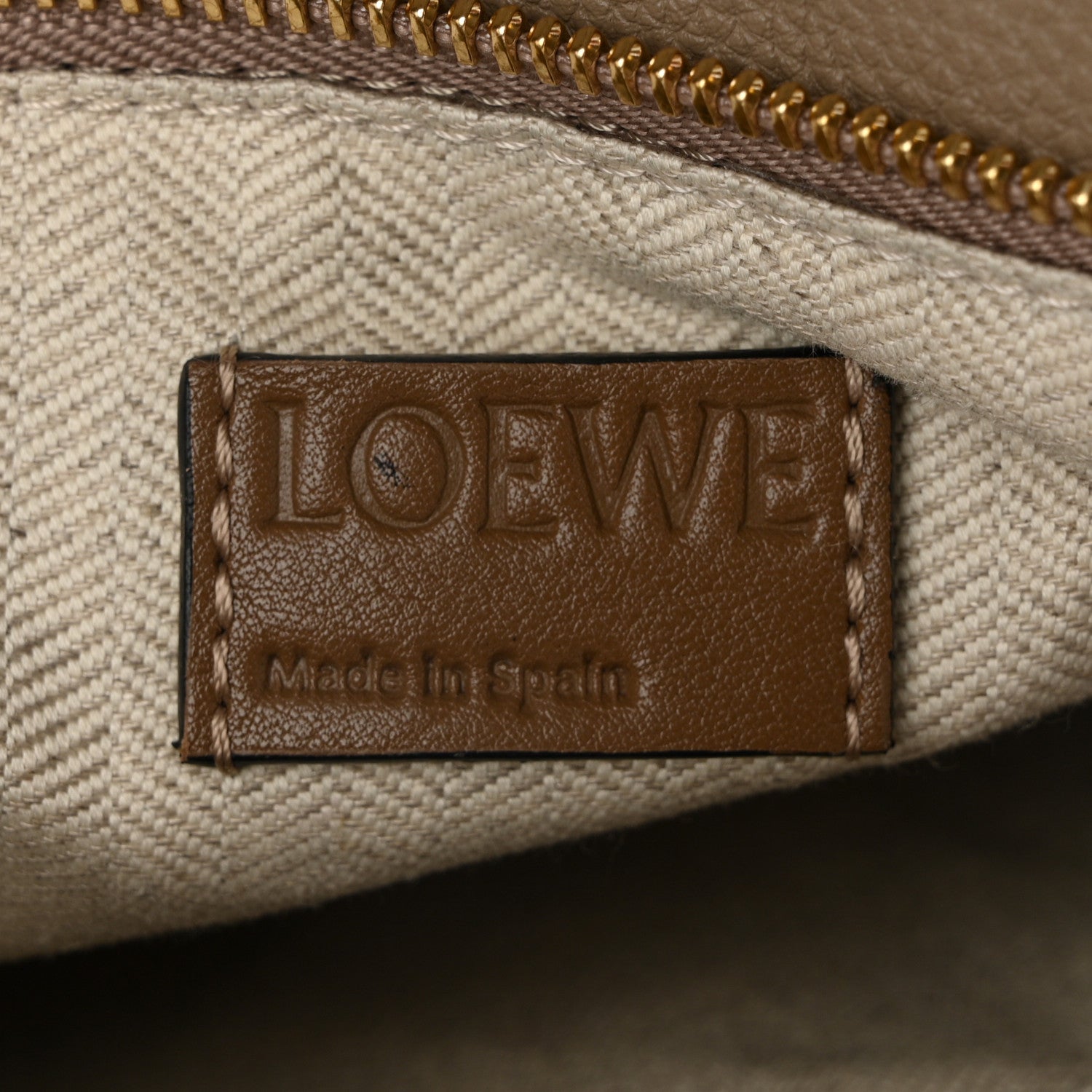 Grained Calfskin Small Puzzle Bag Sand Mink