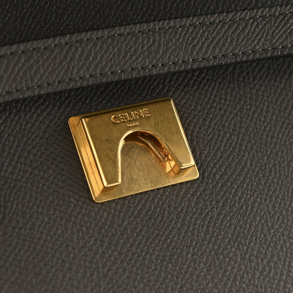 Grained Calfskin Mini Belt Bag Grey