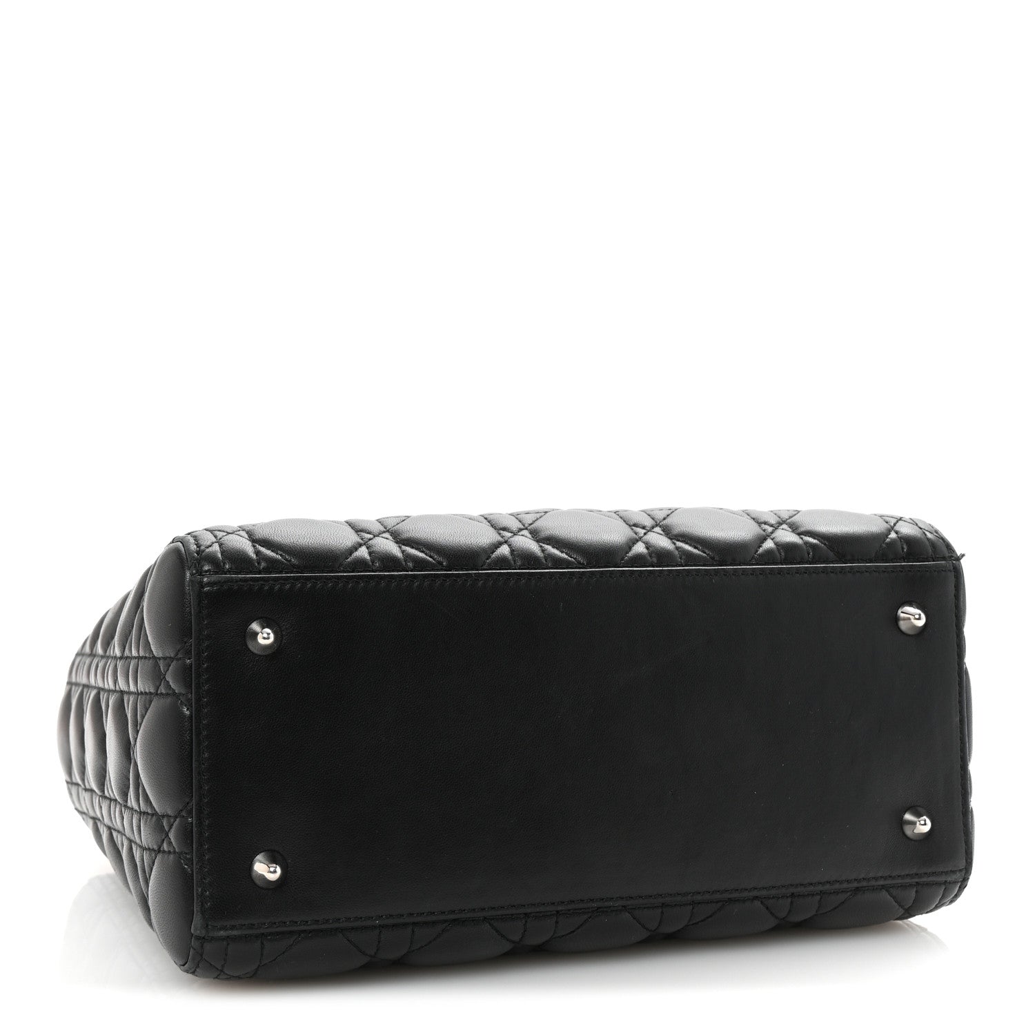 Lambskin Cannage Medium Lady Dior Black