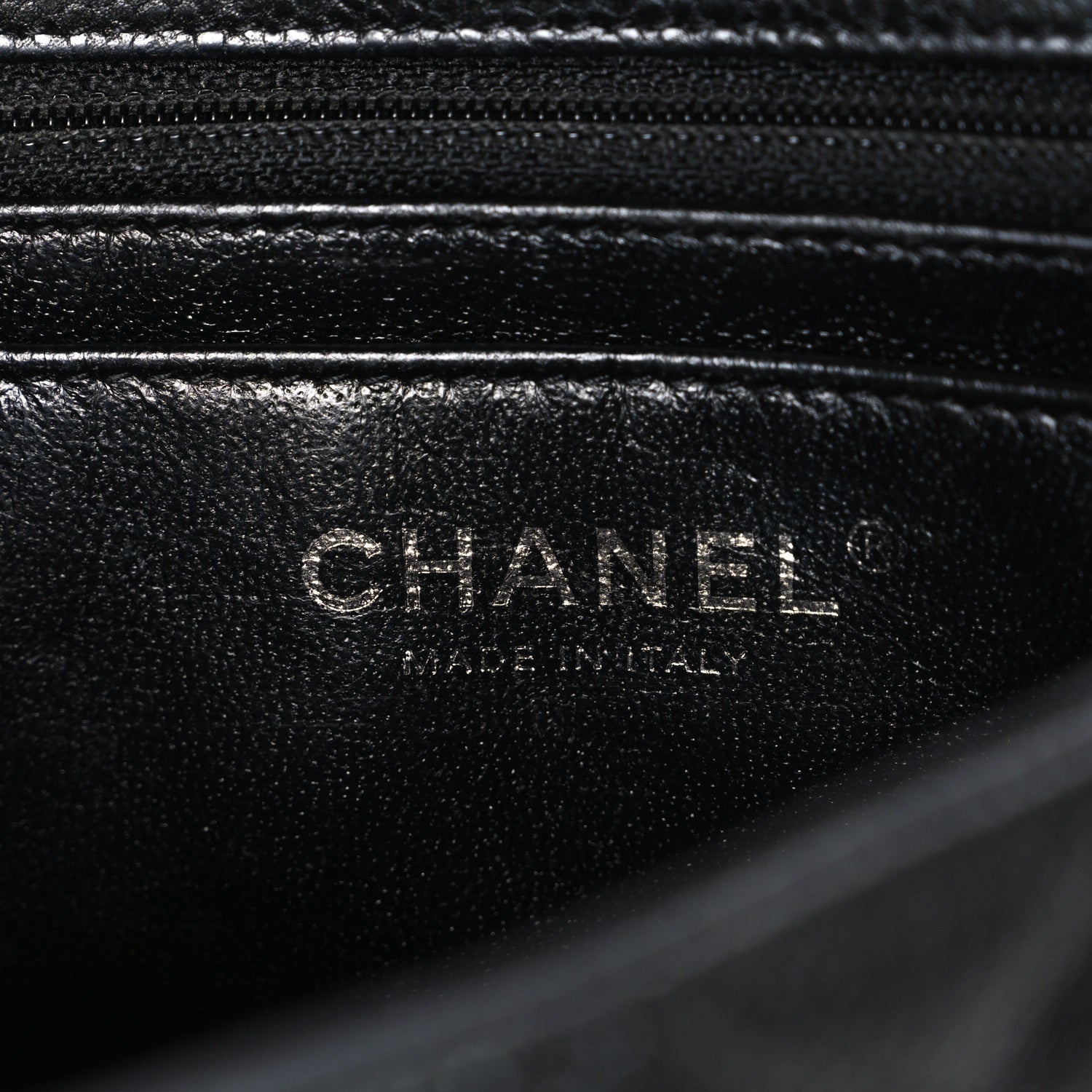 Caviar Quilted Mini Rectangular Flap Black