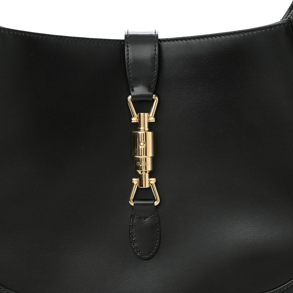 Boarded Dyana Lux Calfskin Medium Jackie 1961 Hobo Black