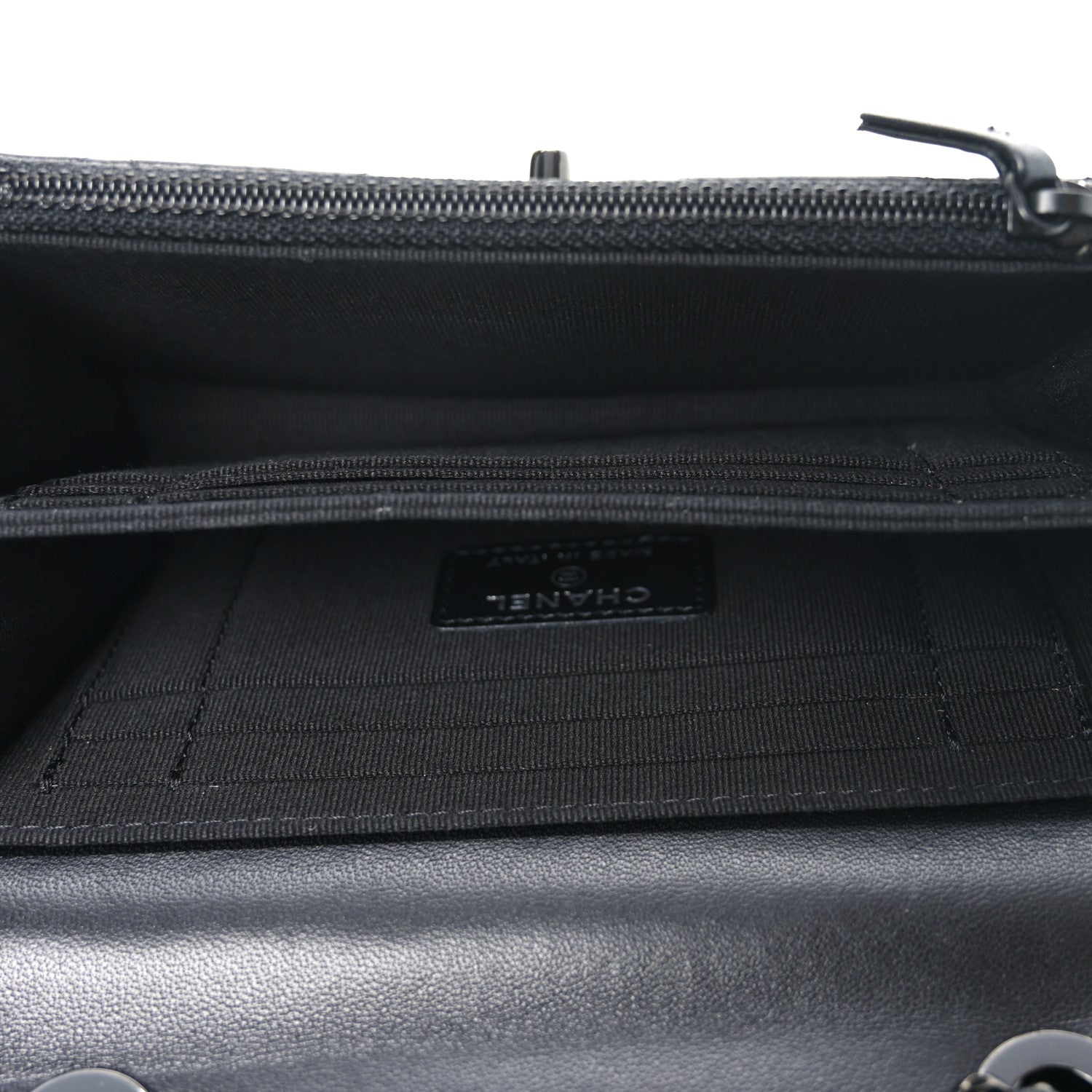 Lambskin Quilted Mini Trendy CC Wallet On Chain WOC So Black