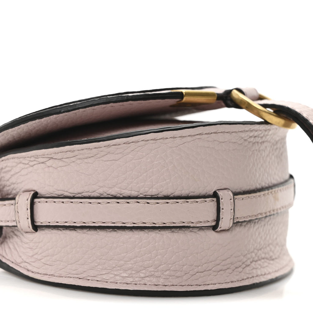 Calfskin Nano Marcie Saddle Bag Misty Lavender
