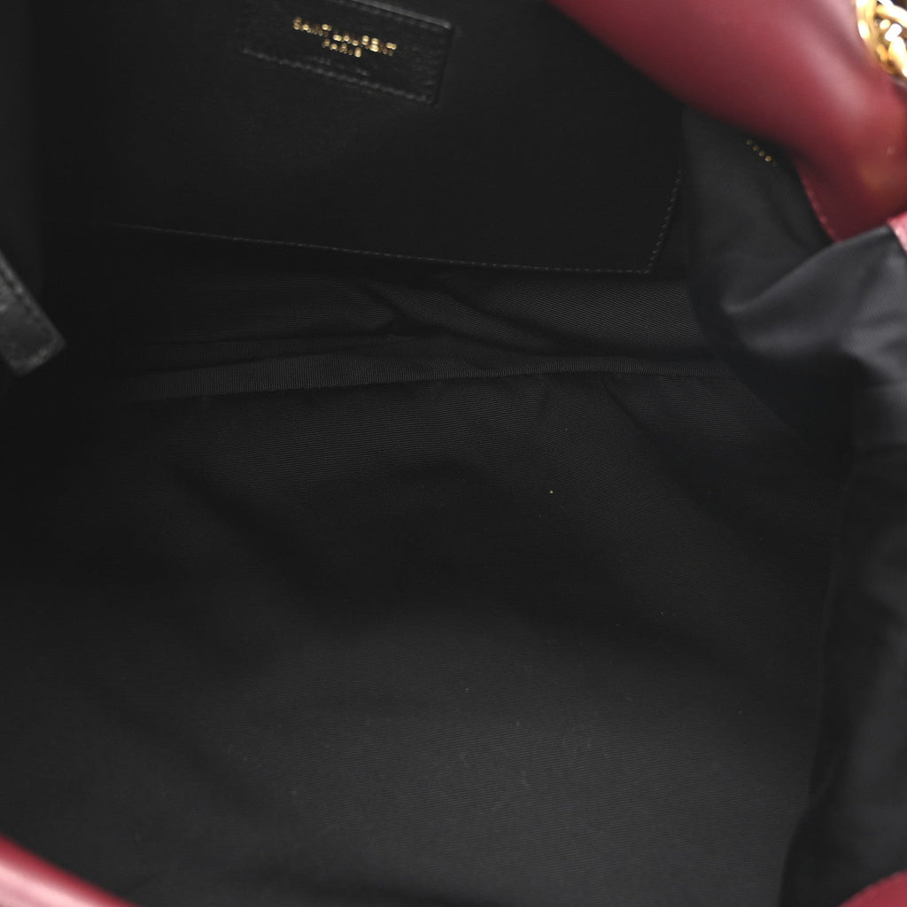 Lambskin Matelasse Monogram Maxi Jamie 4.3 New Dark Bordeaux