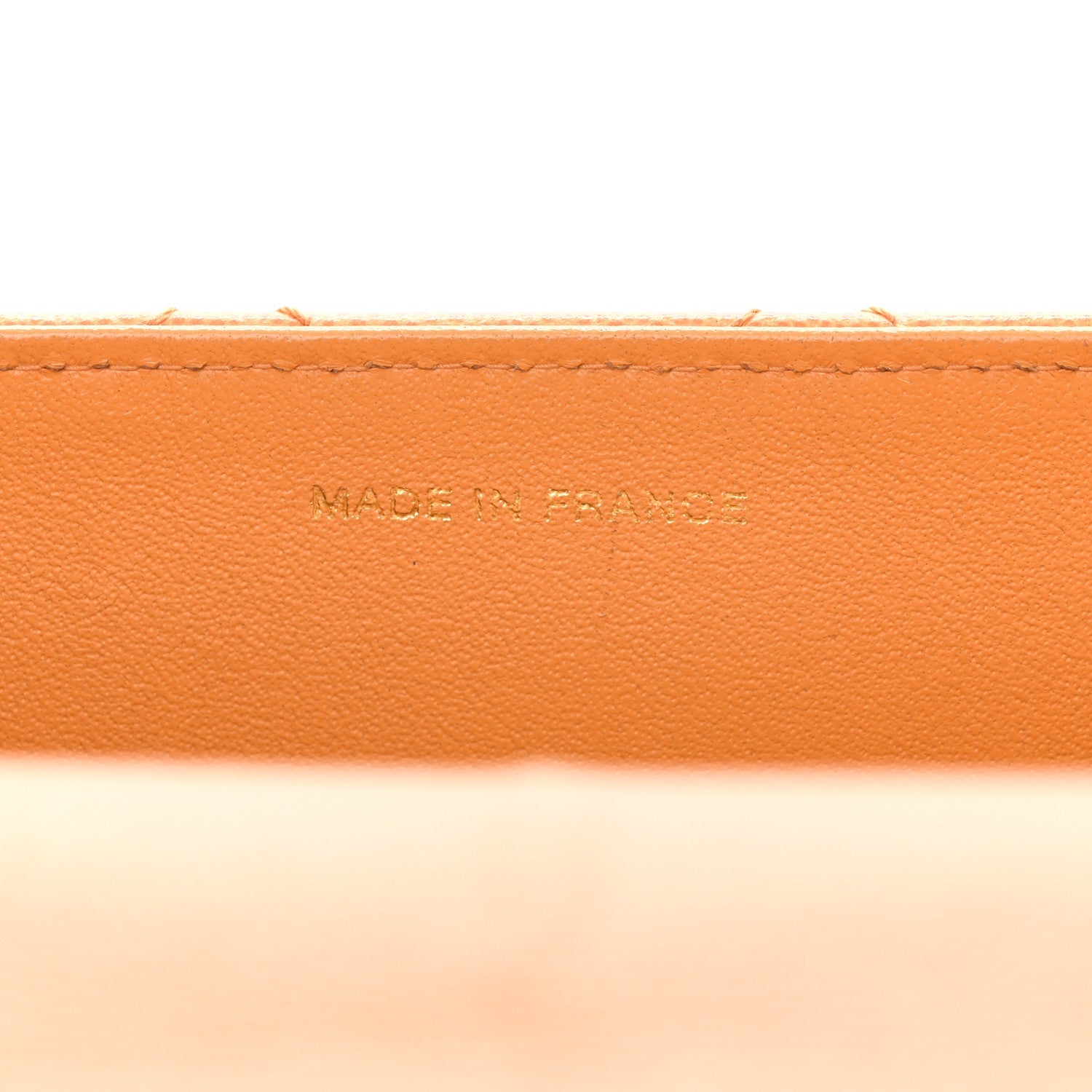 Caviar Stitched Jumbo Single Flap Orange