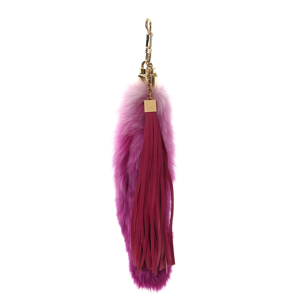 Fox Fur Foxy Bag Charm Rose