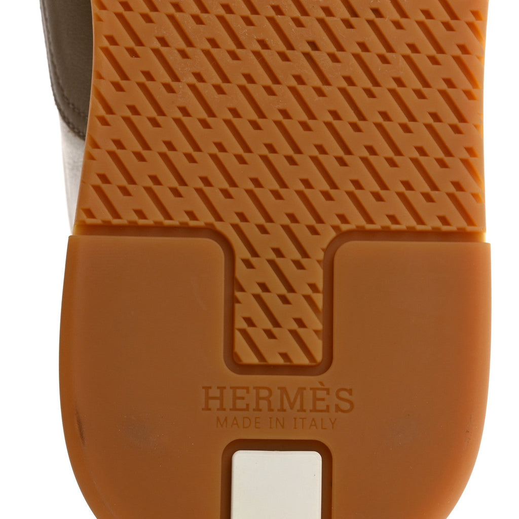 Calfskin Suede Mens Trail Sneakers 42 Beige Glaise Multicolor