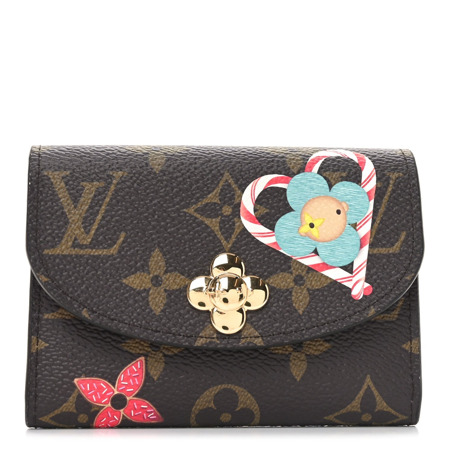 Monogram 2024 Christmas Animation Candy Factory Rosalie Coin Purse Candy Red