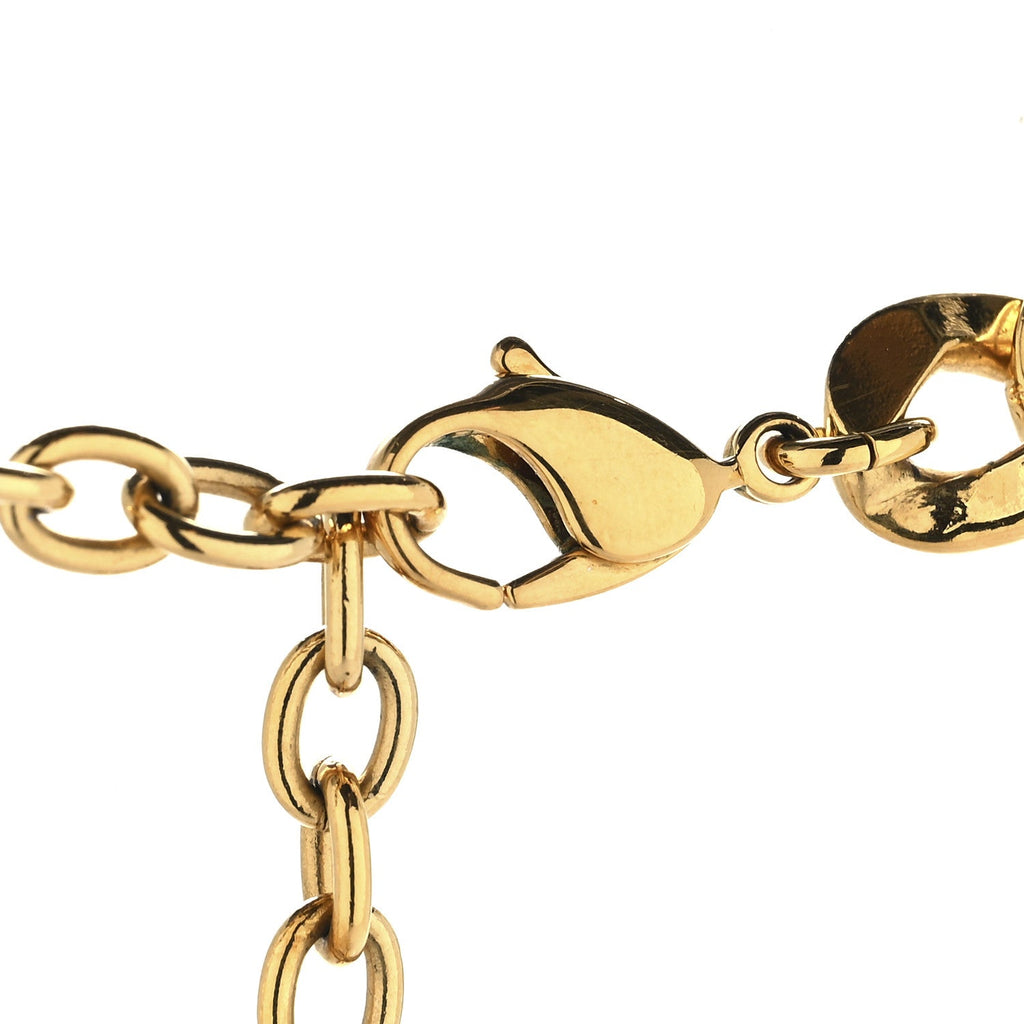 Metal CD Choker Necklace Gold