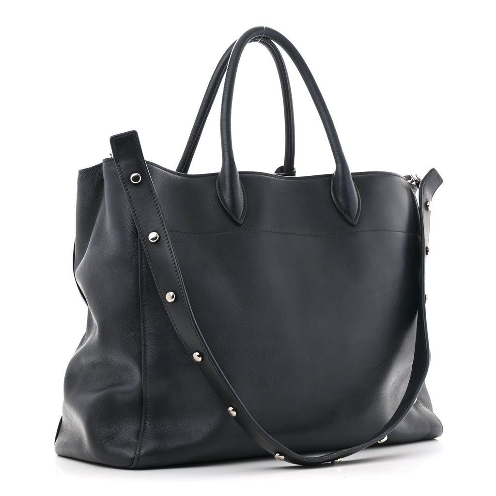 City Calf Tote Black