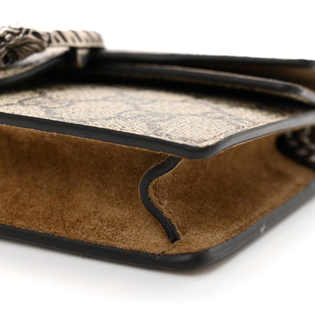 GG Supreme Monogram Super Mini Dionysus Shoulder Bag Taupe