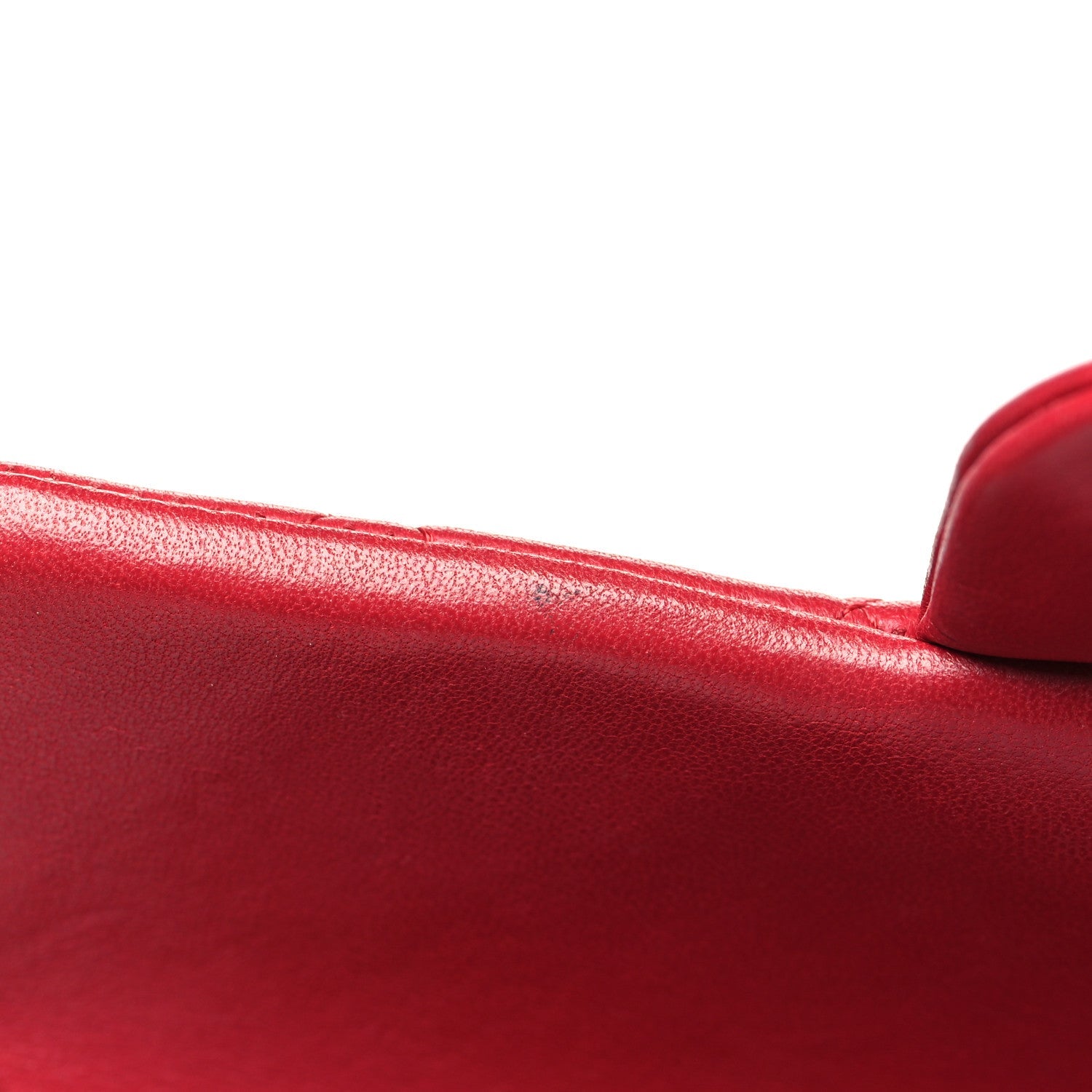 Lambskin Quilted Mini Rectangular Flap Dark Pink