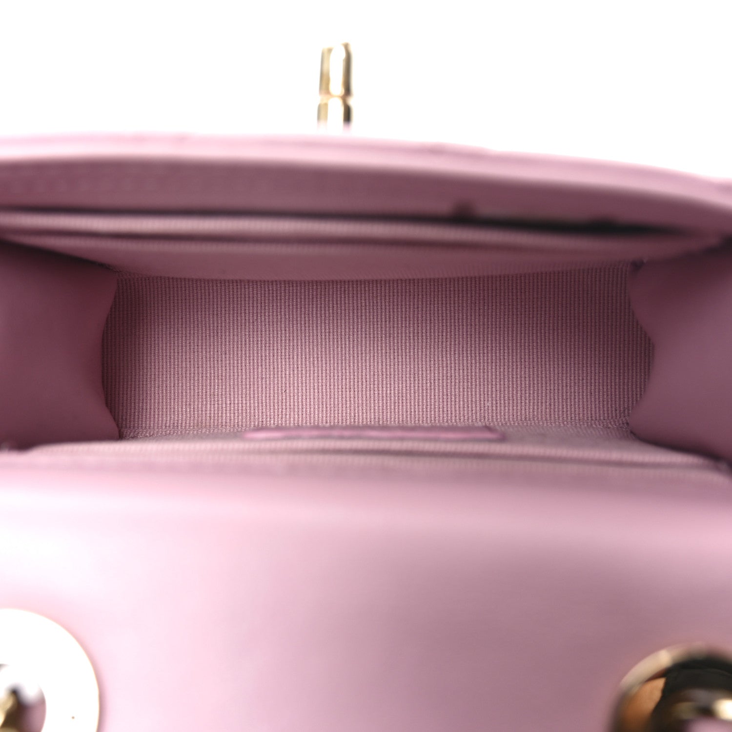 Lambskin Quilted Mini Trendy CC Clutch With Chain Pink