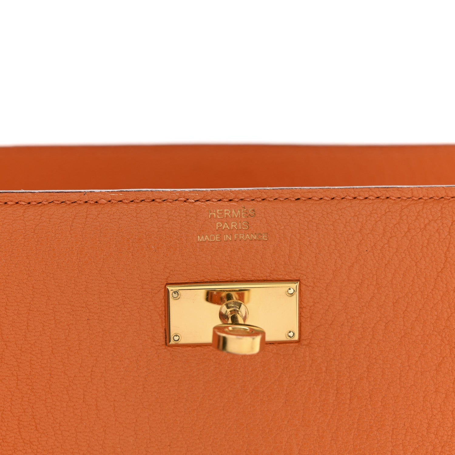 Chevre Mysore Medium Kelly Wallet Orange