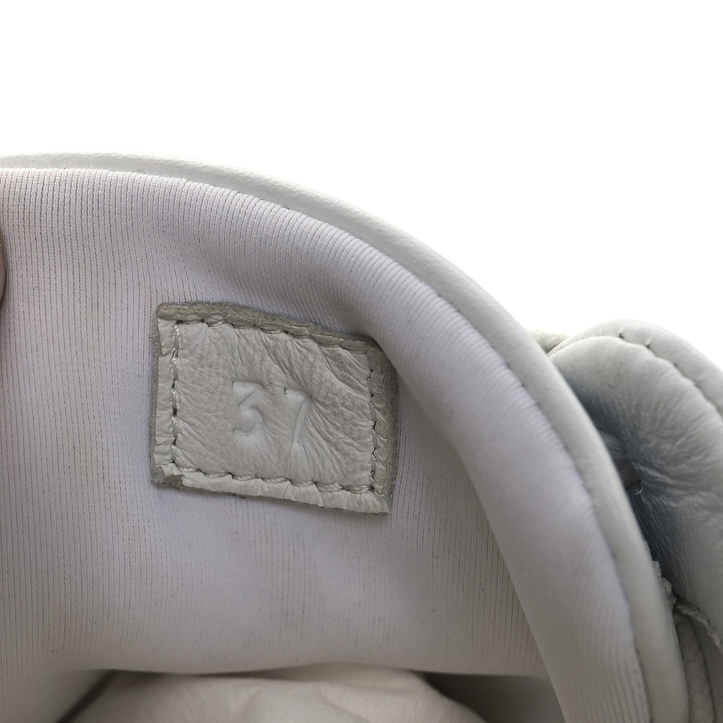 Denim Suede Goatskin Bouncing Sneakers 37 Bleu Clair White