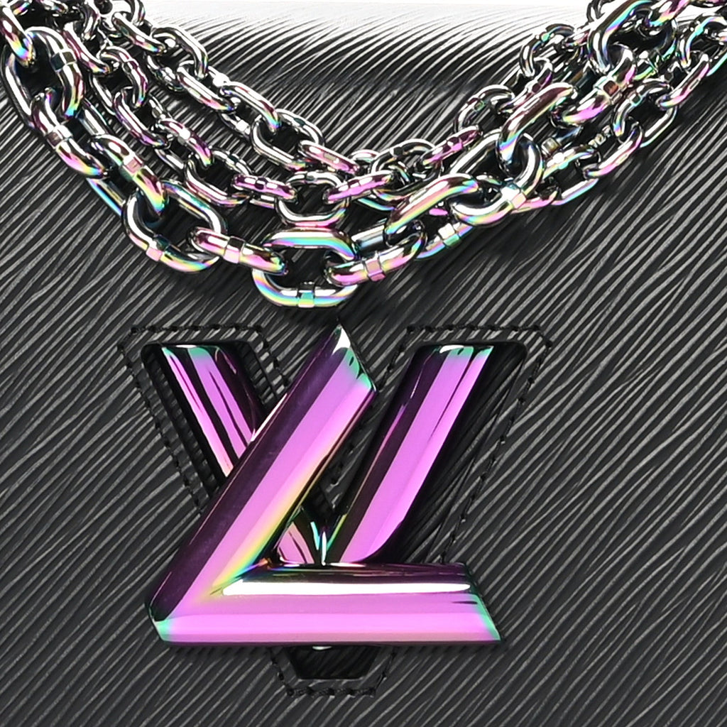 Epi Twist Triple Chain Shoulder Bag MM Black