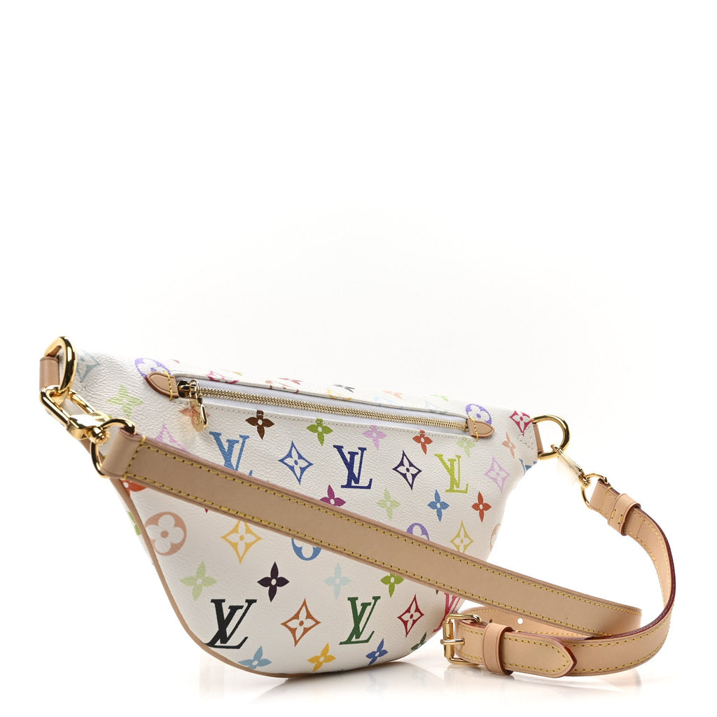 LV X TM Monogram Multicolor High Rise Bumbag White