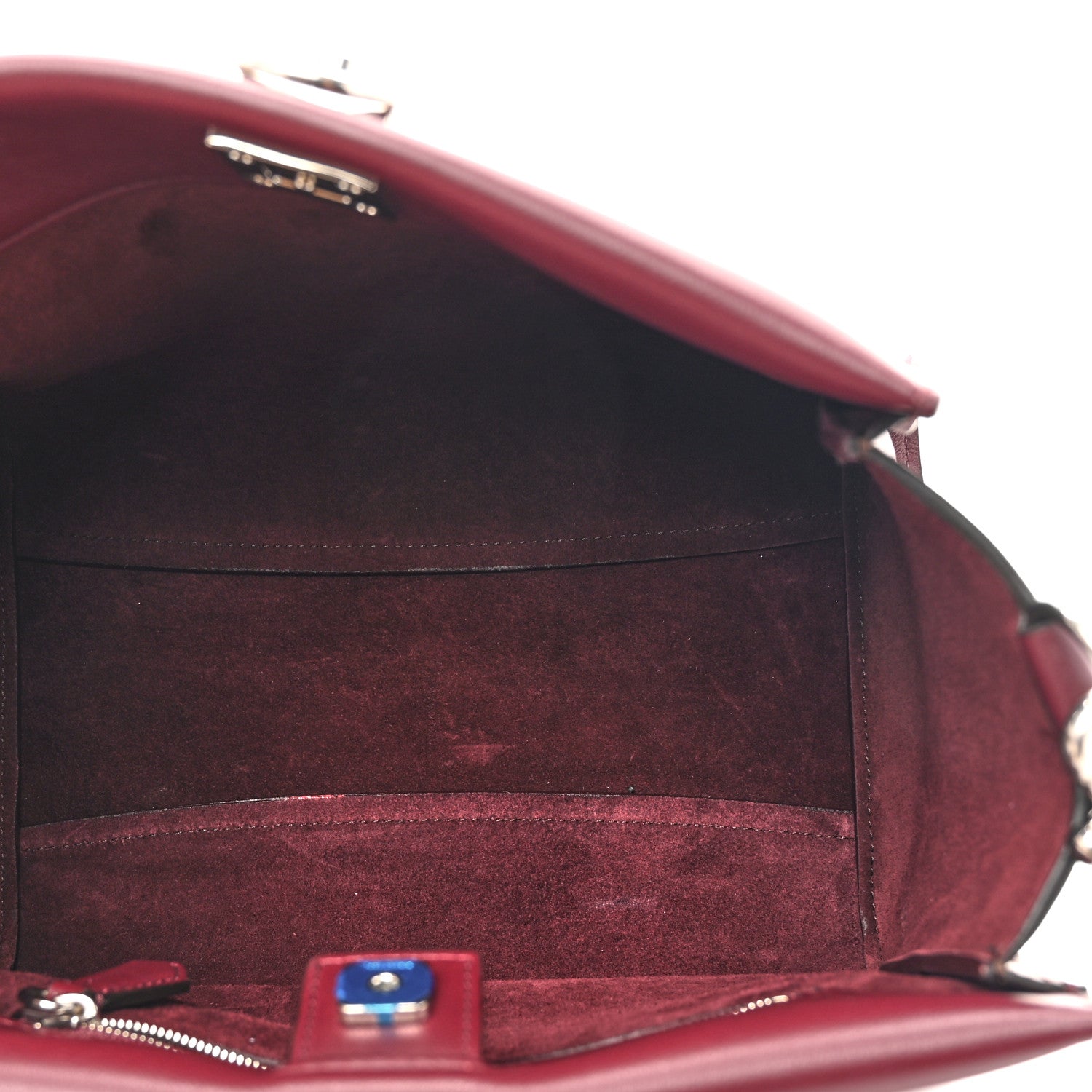 Micro Classic Grain Small Iris Shoulder Bag Black Cherry