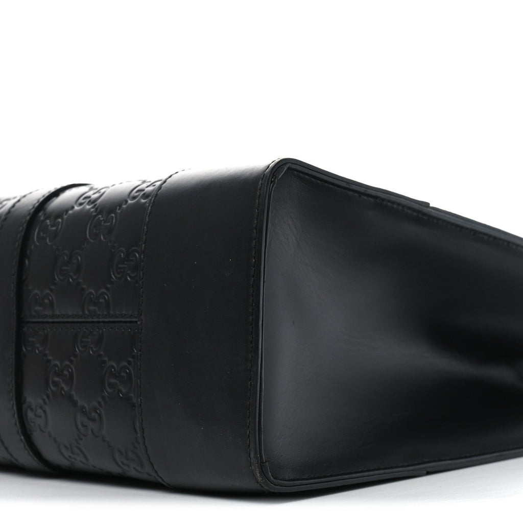 Guccissima Signature Briefcase Black