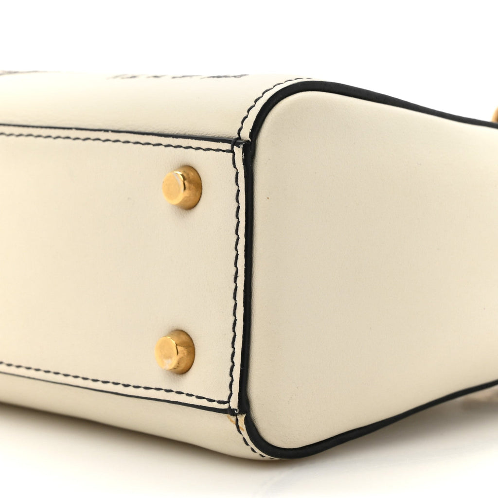 Calfskin Niki De Saint Phalle Heart Mini Supple Lady Dior Off White