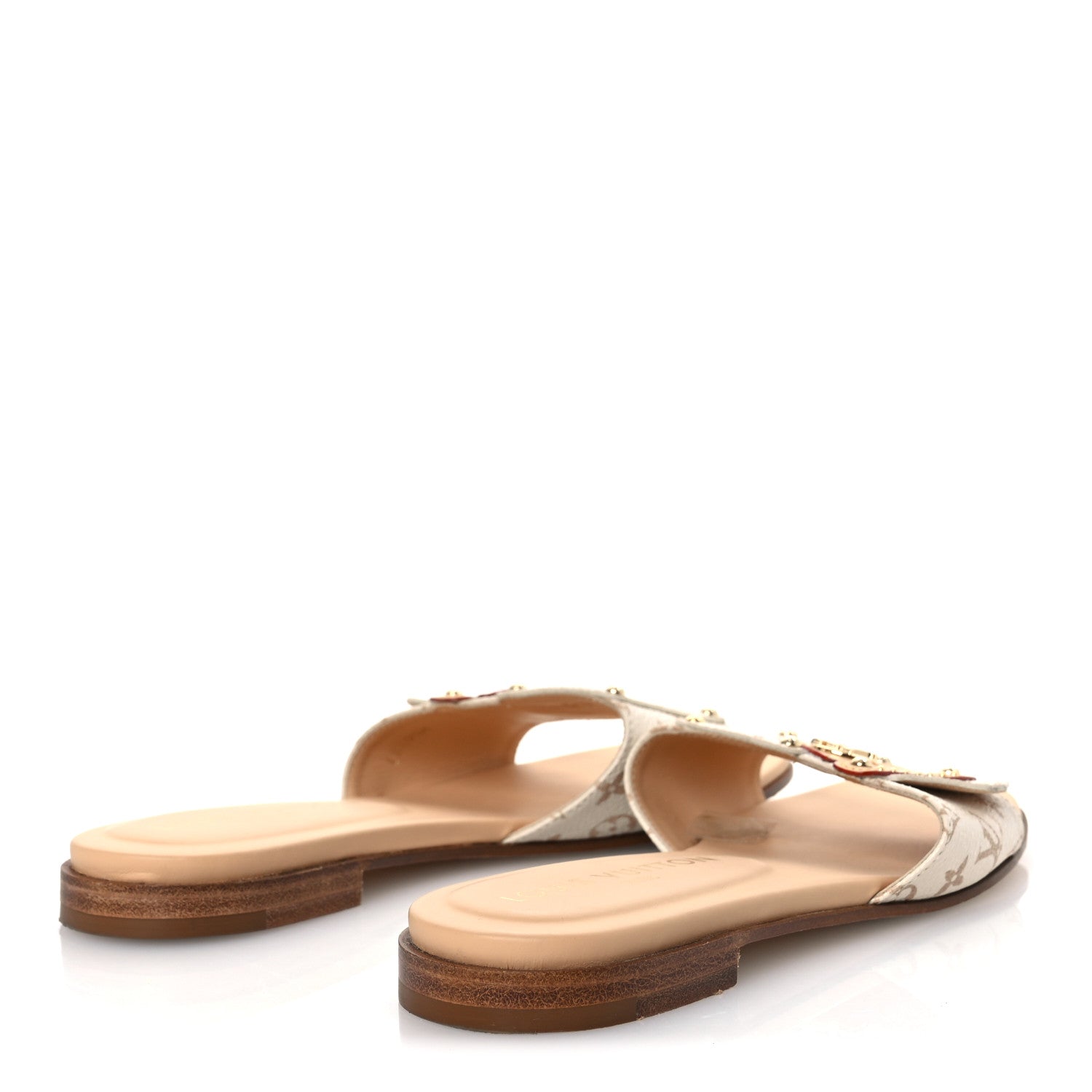 Monogram LV Frame Flat Mule 35.5 Dune Beige