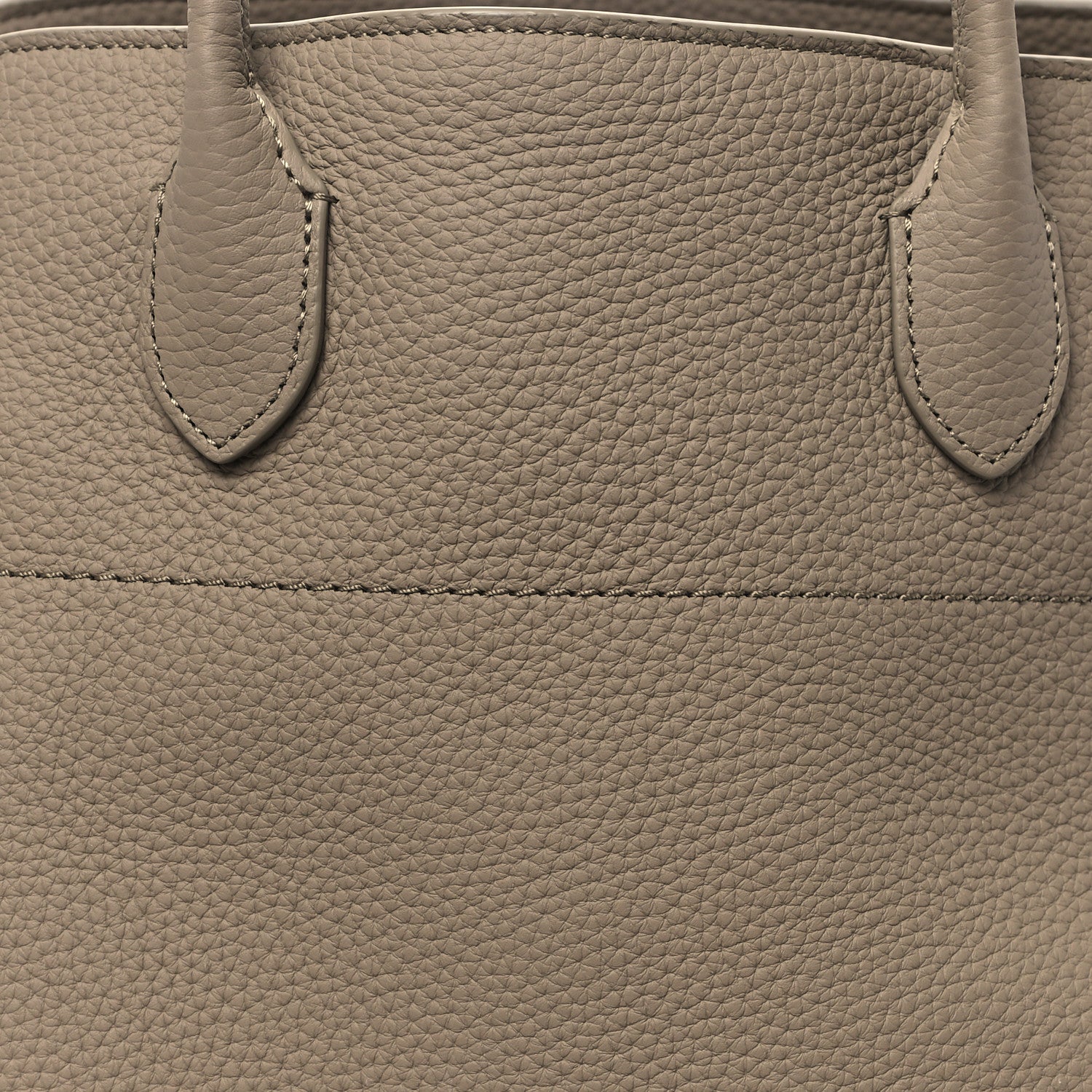 Matte Grained Calfskin Soft Margaux 15 Dark Taupe