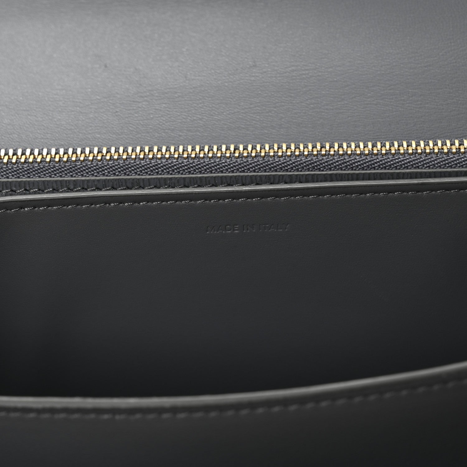 Liege Calfskin Medium Classic Box Flap Bag Grey