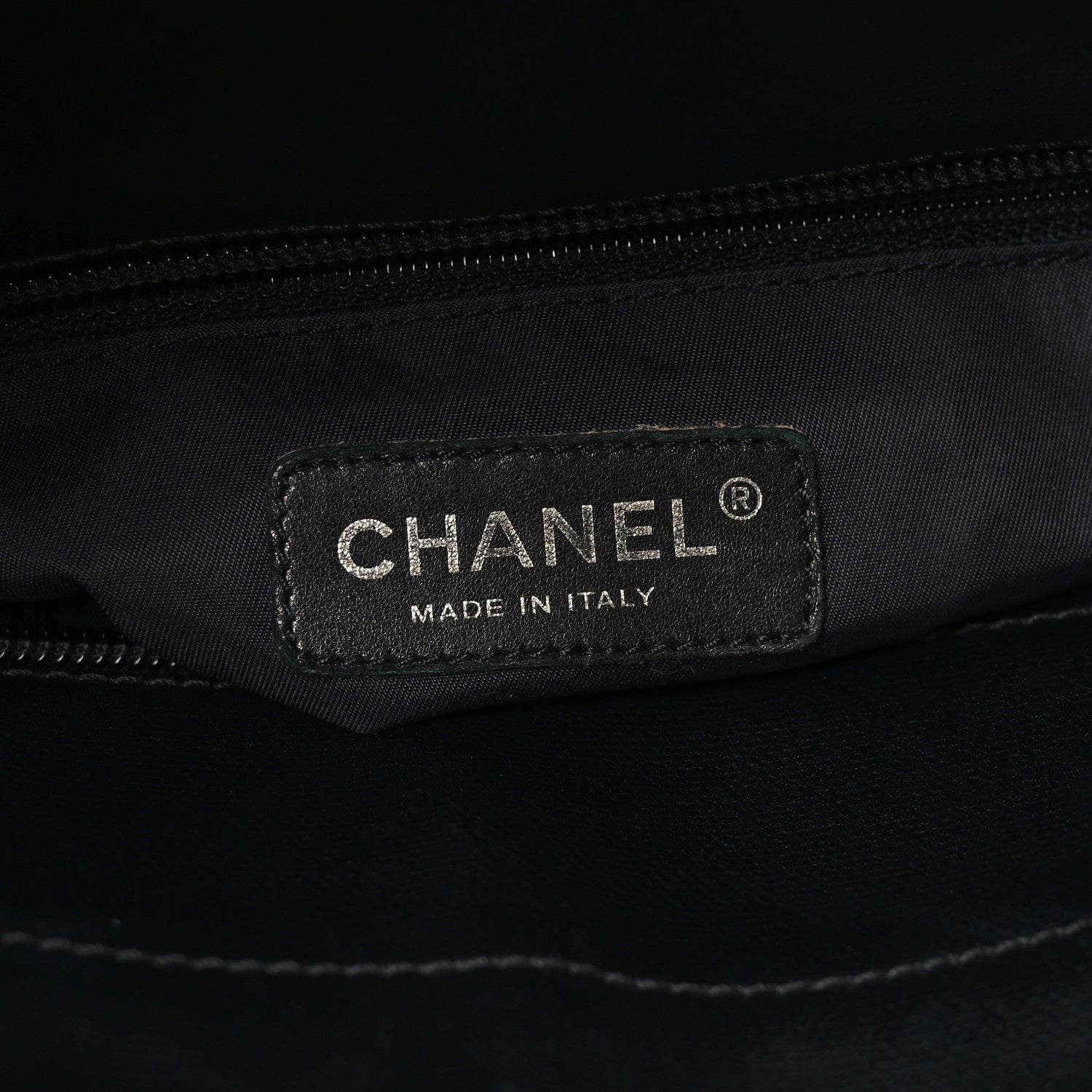 Coated Canvas Quilted Small Paris Biarritz Tote Black