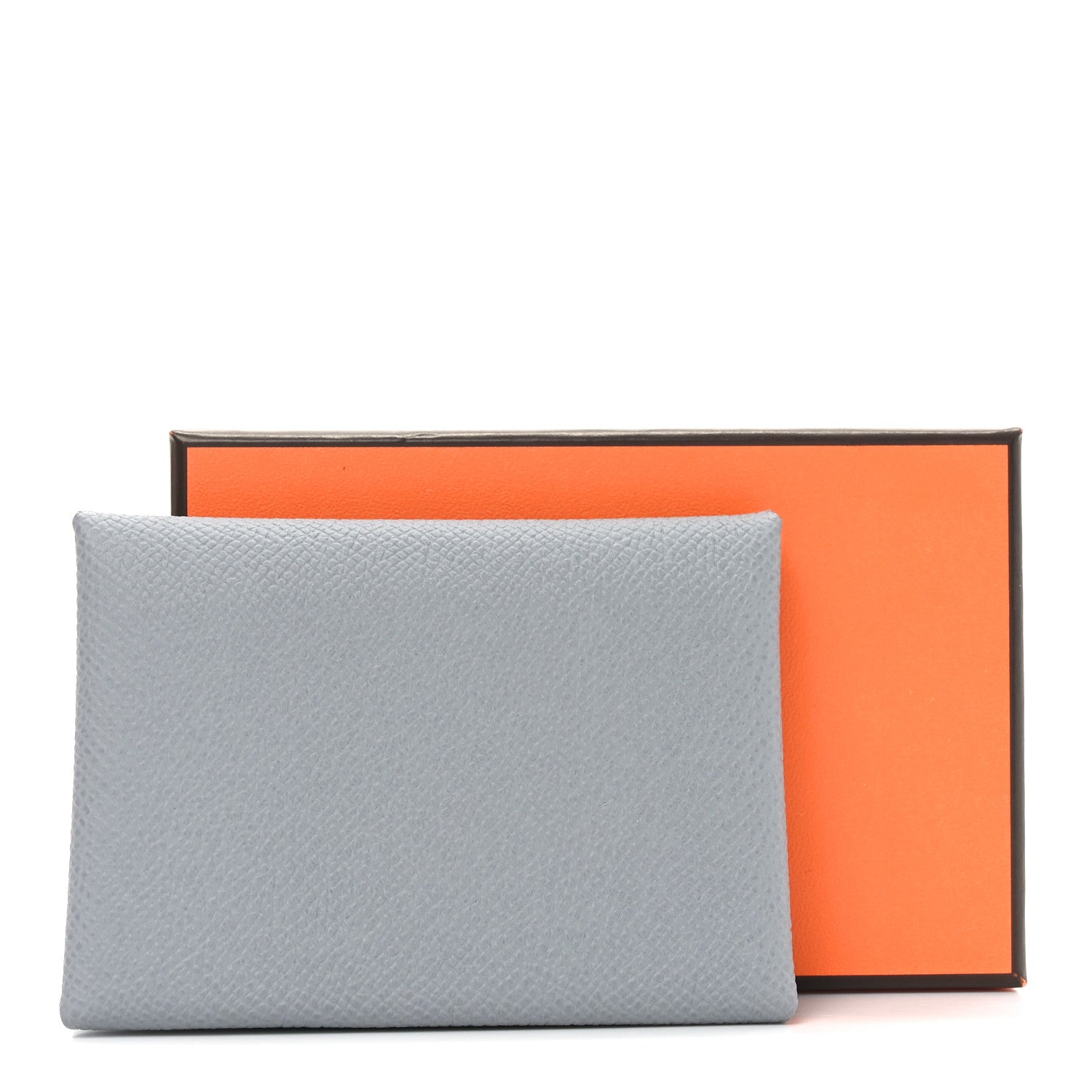 Epsom Calvi Duo Card Case Gris Pantin