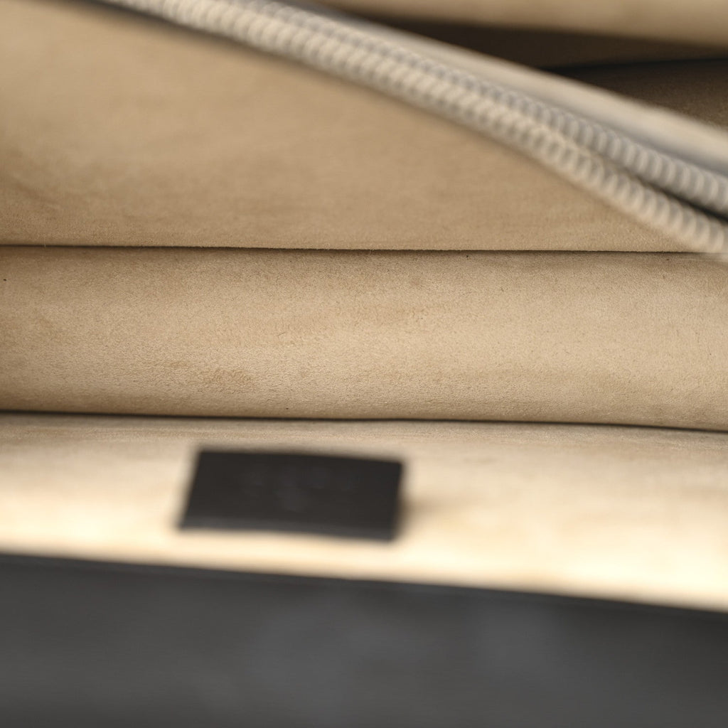 Calfskin Floral Embroidered Studded Small Dionysus Shoulder Bag Black